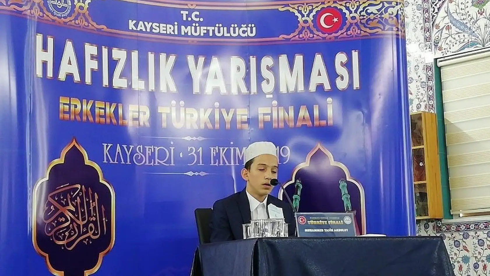 'Türkiye Erkekler Hafızlık Yarışması' finali Kayseri'de Başladı