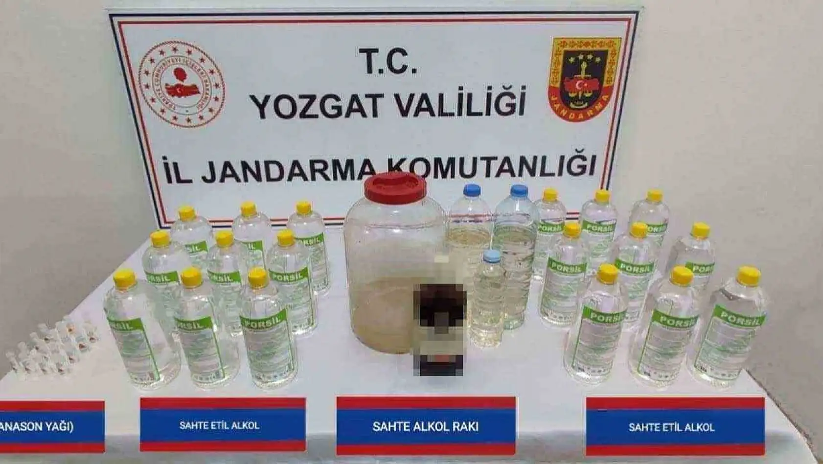 Yozgat'ta sahte içki operasyonunda 1 kişi gözaltına alındı