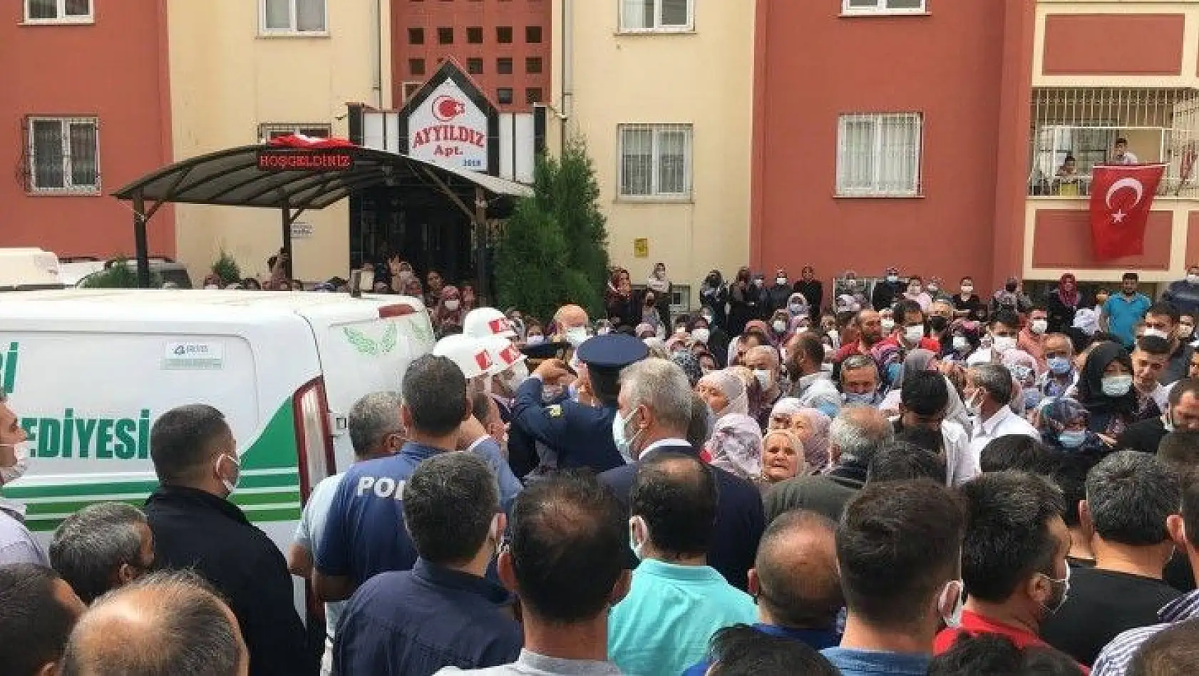 Şehidimiz son kez baba ocağında