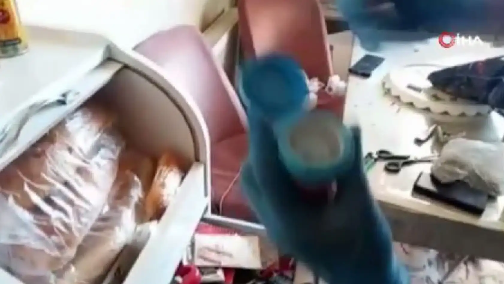 Uyuşturucu imalatı yapılan eve operasyon
