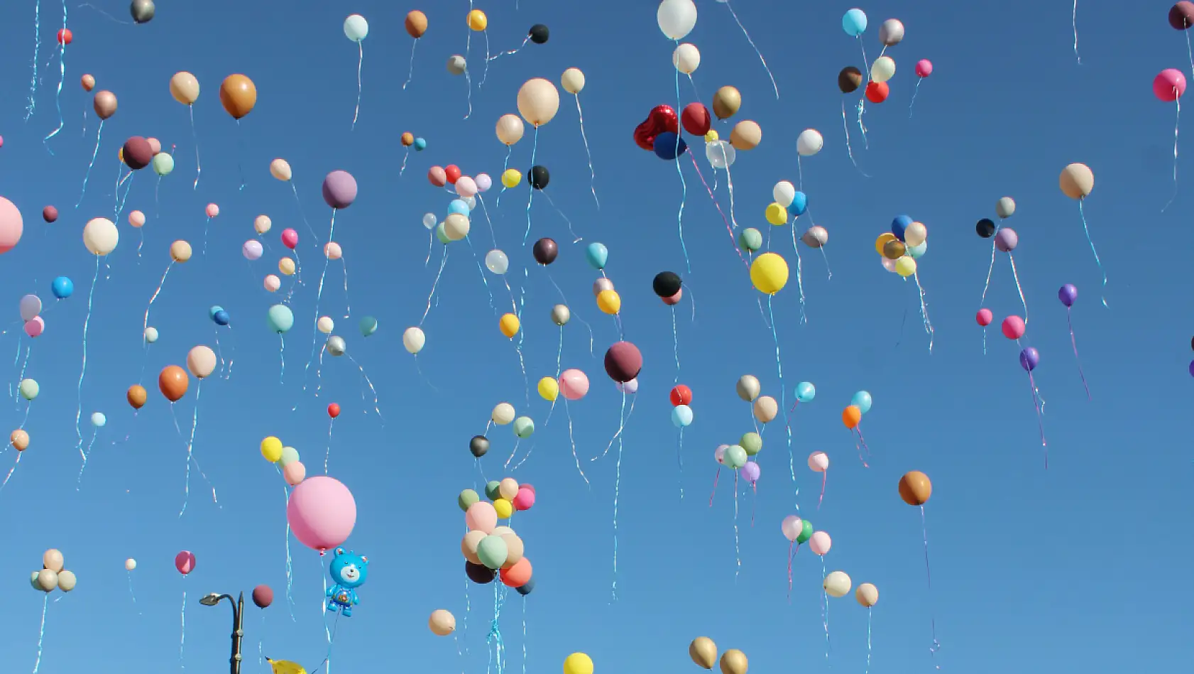 Talas'ta balonlar gökyüzünü bakın neden renklendirdi!