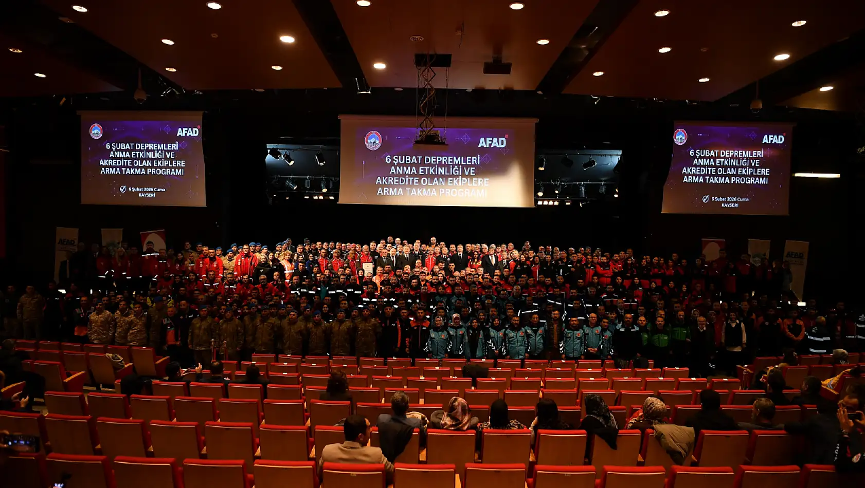 6 Şubat depremleri için Kayseri'de anlamlı program!