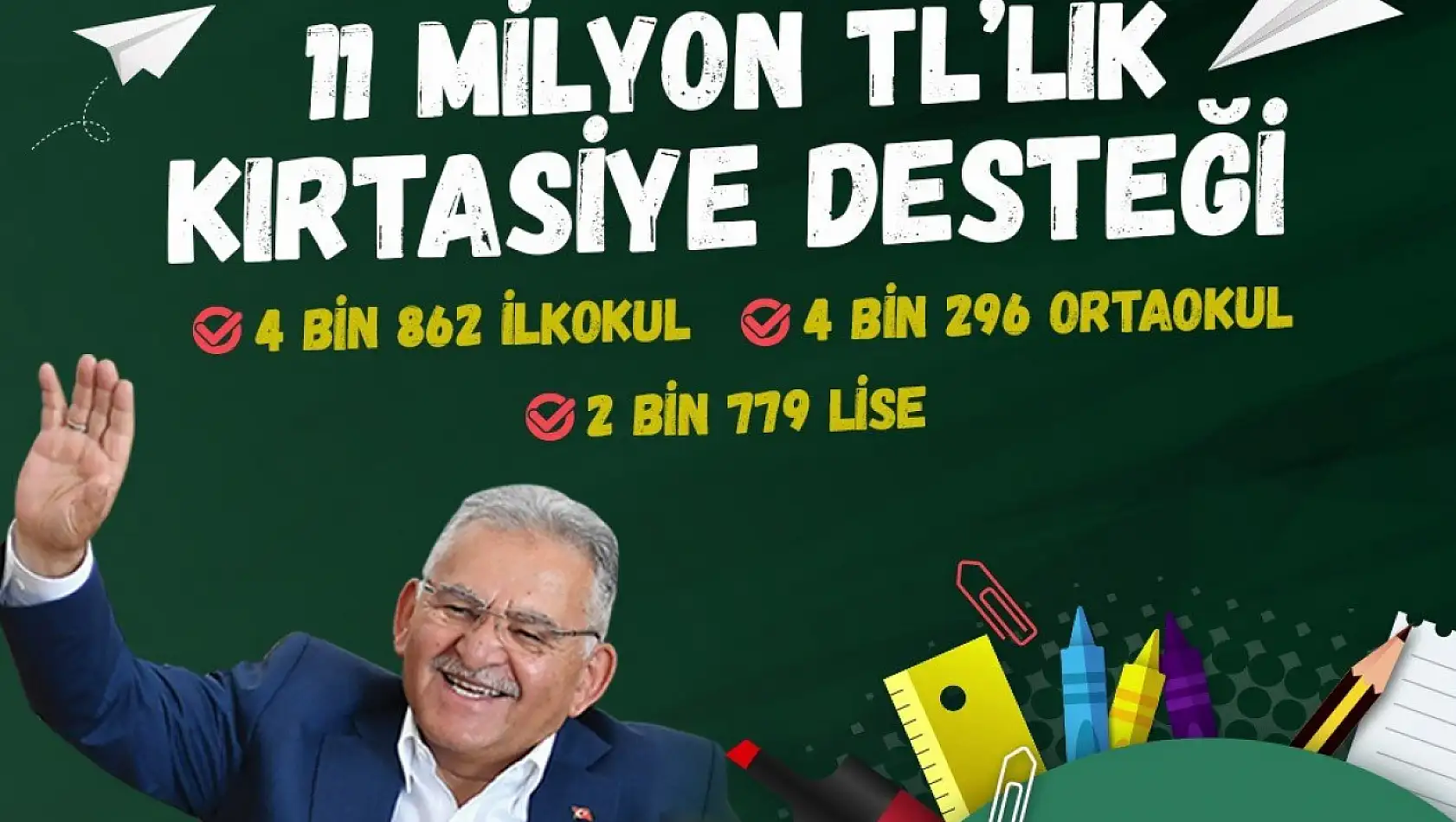 11 bin öğrencinin eğitimine katkı