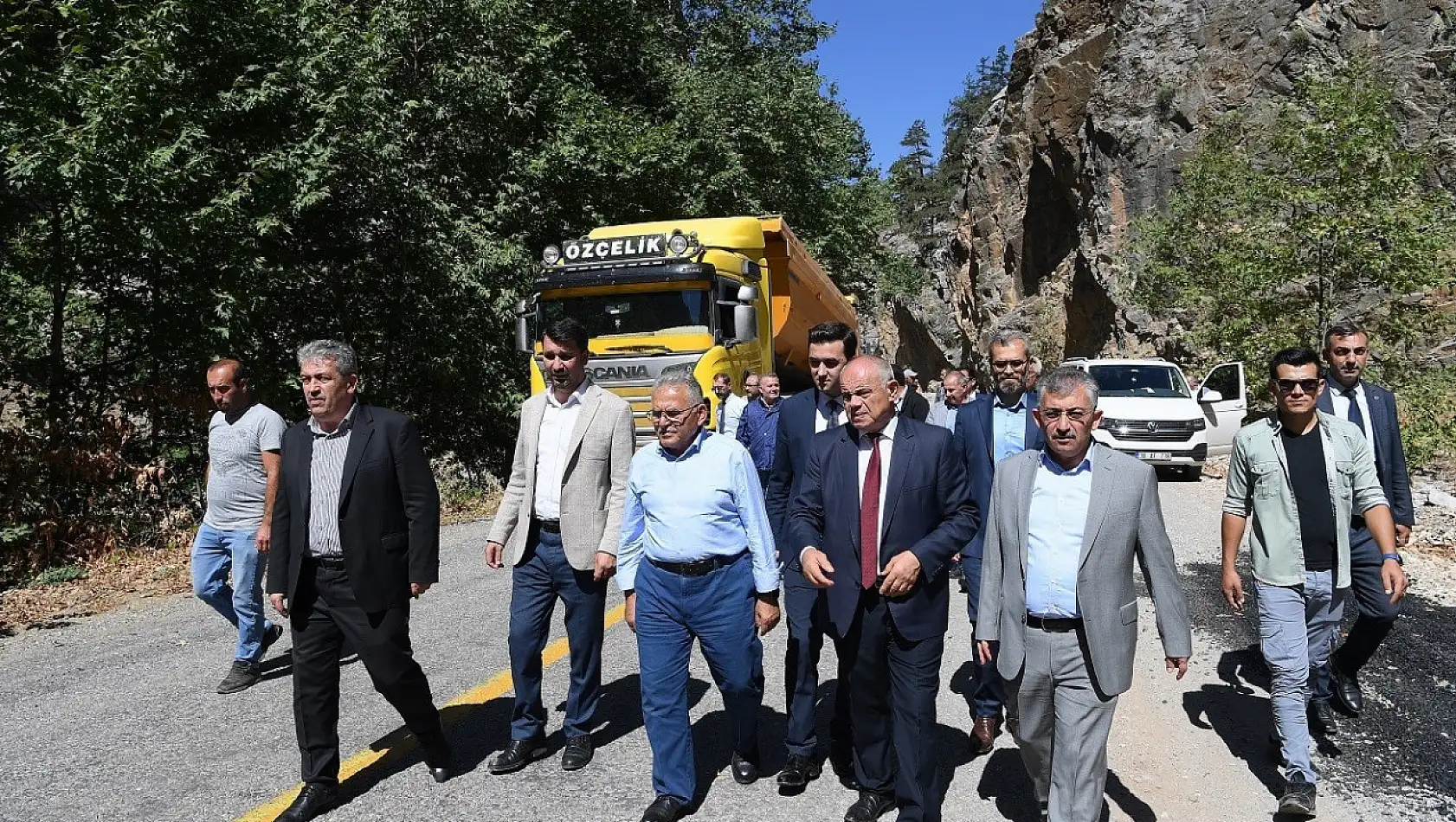 Güzel şelaleler diyarında yol tamamlandı