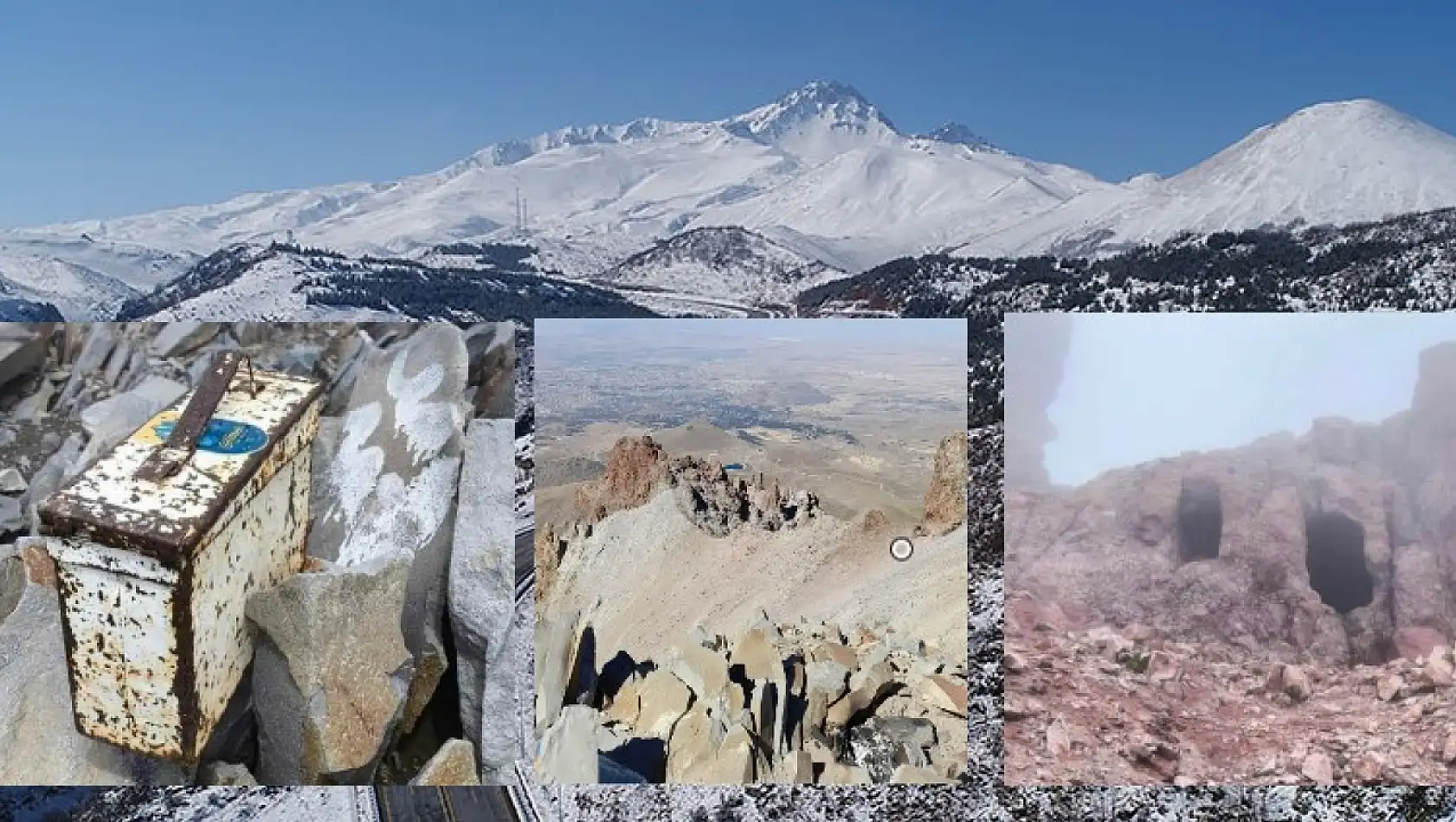 Bu haber Erciyes'in zirvesini görmeyenler için. İşte Erciyes'in zirvesinden fotoğraflar…