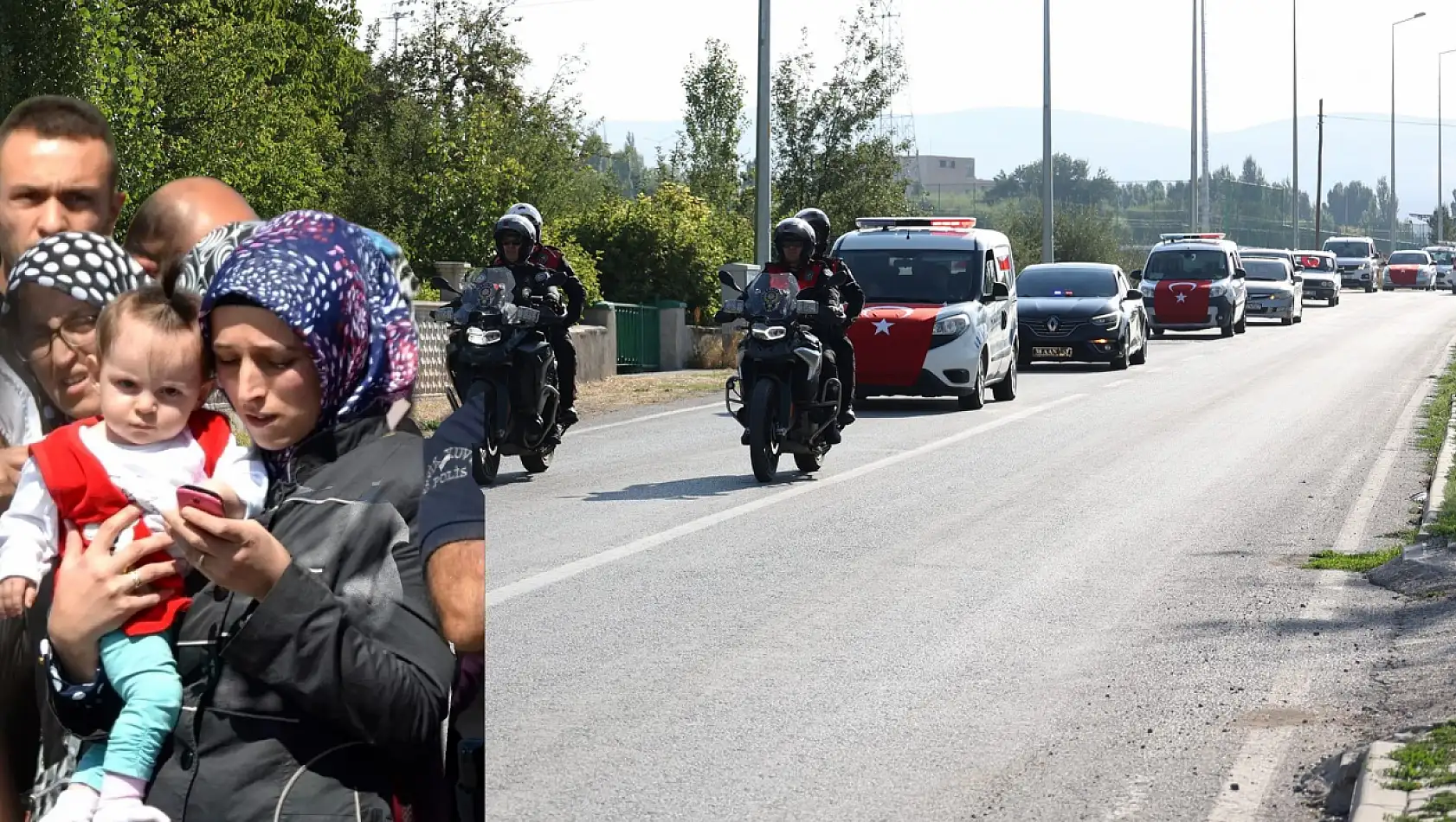 Bünyan'da Şehidin emaneti Zeynep okulla böyle gitti!