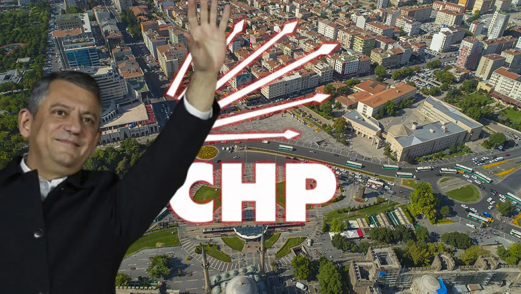 CHP Lideri Özgür Özel'in Kayseri ziyareti öncesinde zabıtanın topladığı afişlerin ardından kentte bakın bu kez ne oldu?