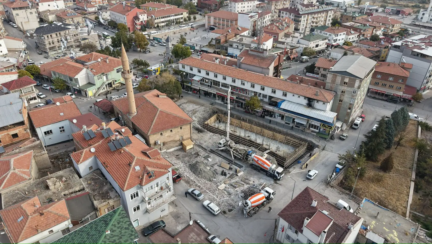 İşte Kayseri'ye yapılacak olan yeni çarşının temeli