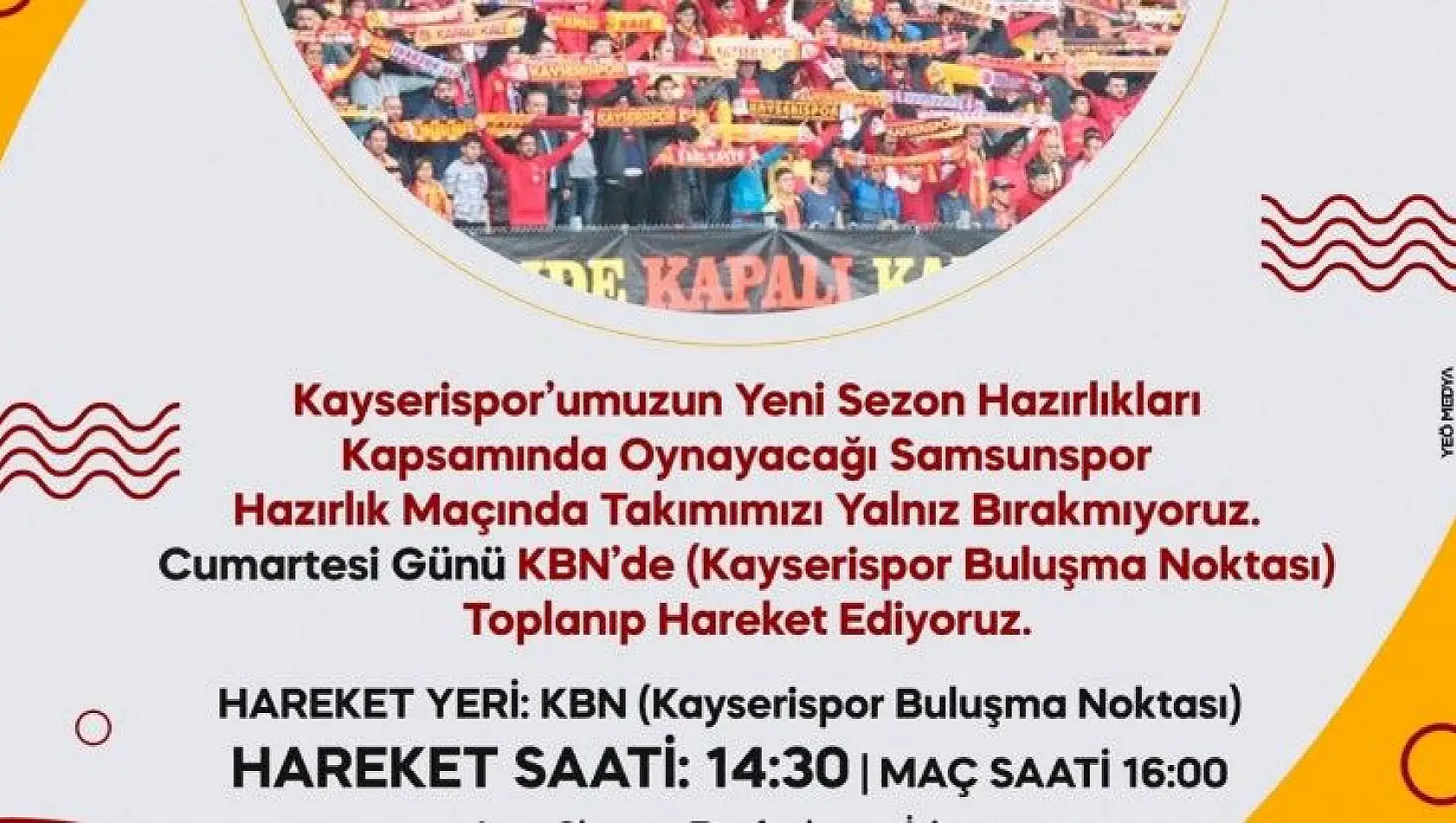 Kapalı Kale, Kayserispor'u yalnız bırakmıyor