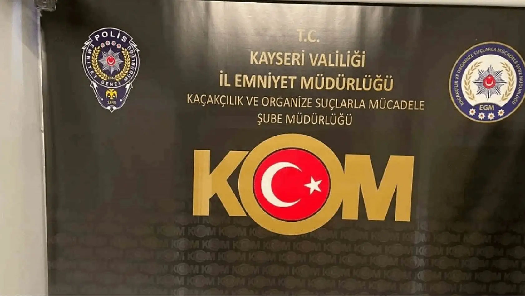 Kayseri'de 911 kilo ele geçirildi