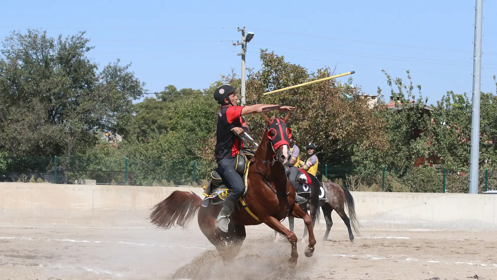 Kayseri'de Atlı Cirit heyecanı yaşandı