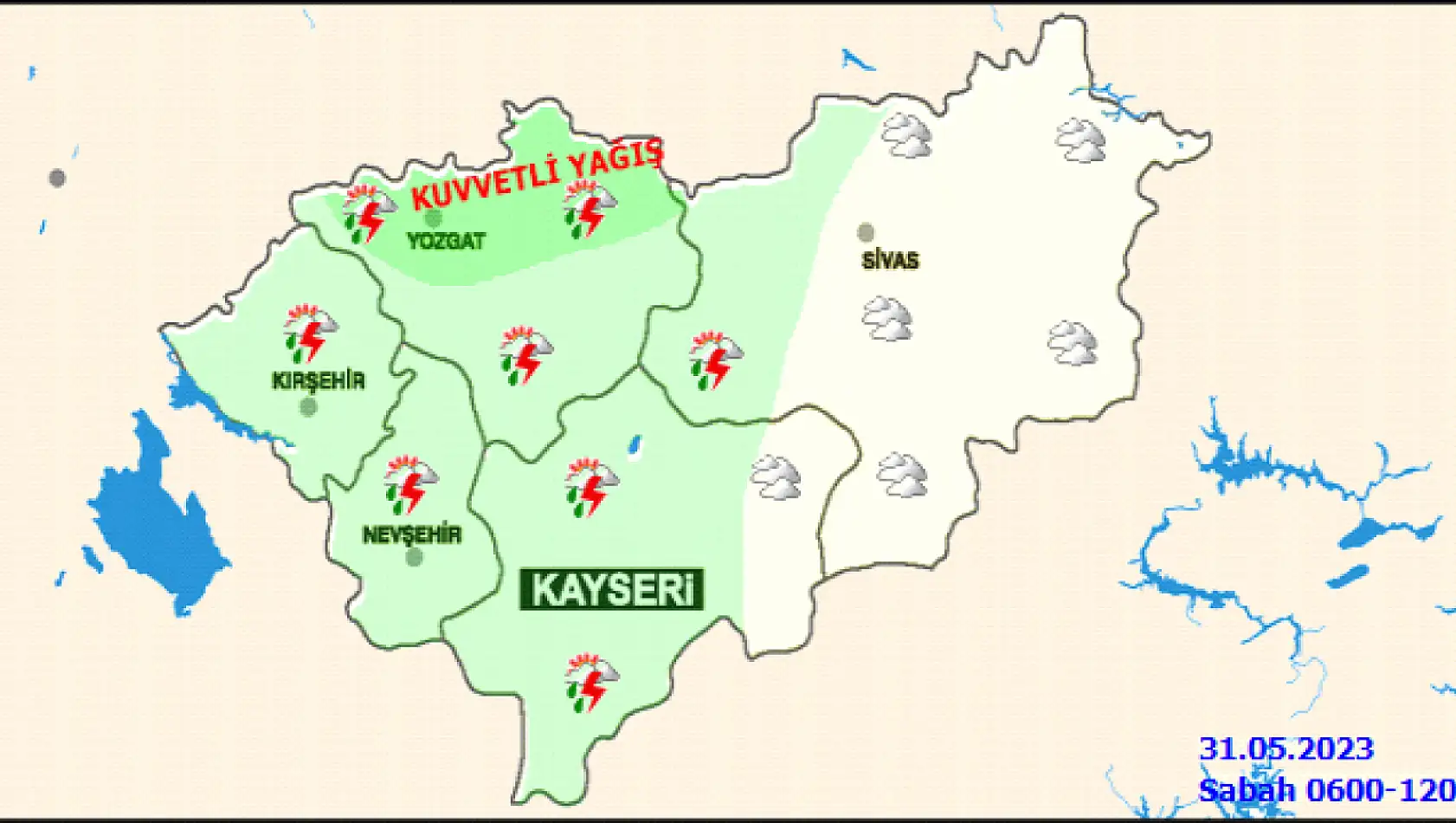 Kayseri'de bugün hava nasıl olacak?