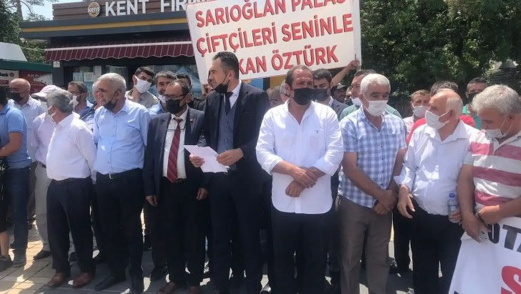 Kayseri'de çiftçi eylemi!