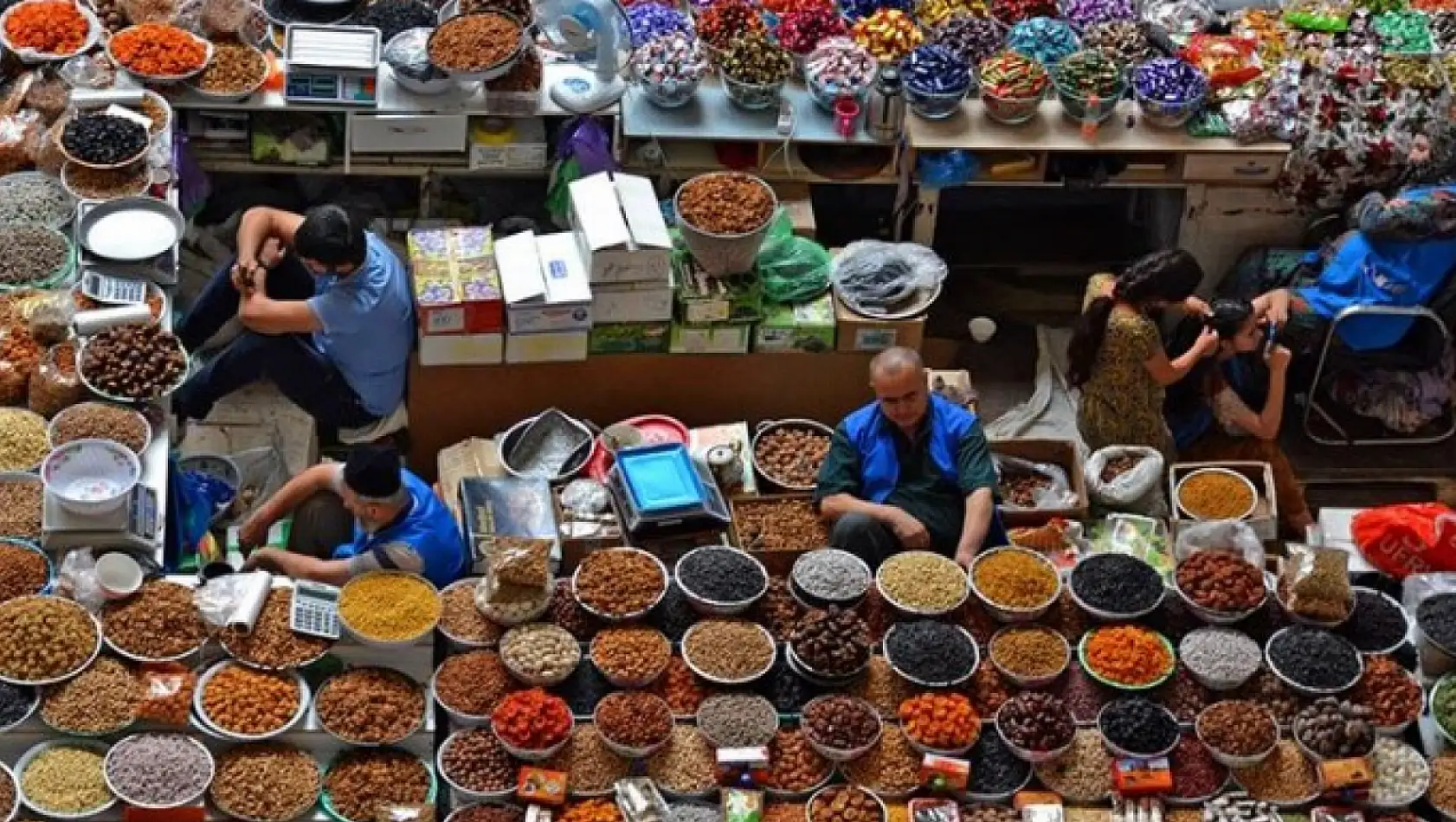 Kayseri'de kurulan pazar yerleri (07 Ağustos Çarşamba)