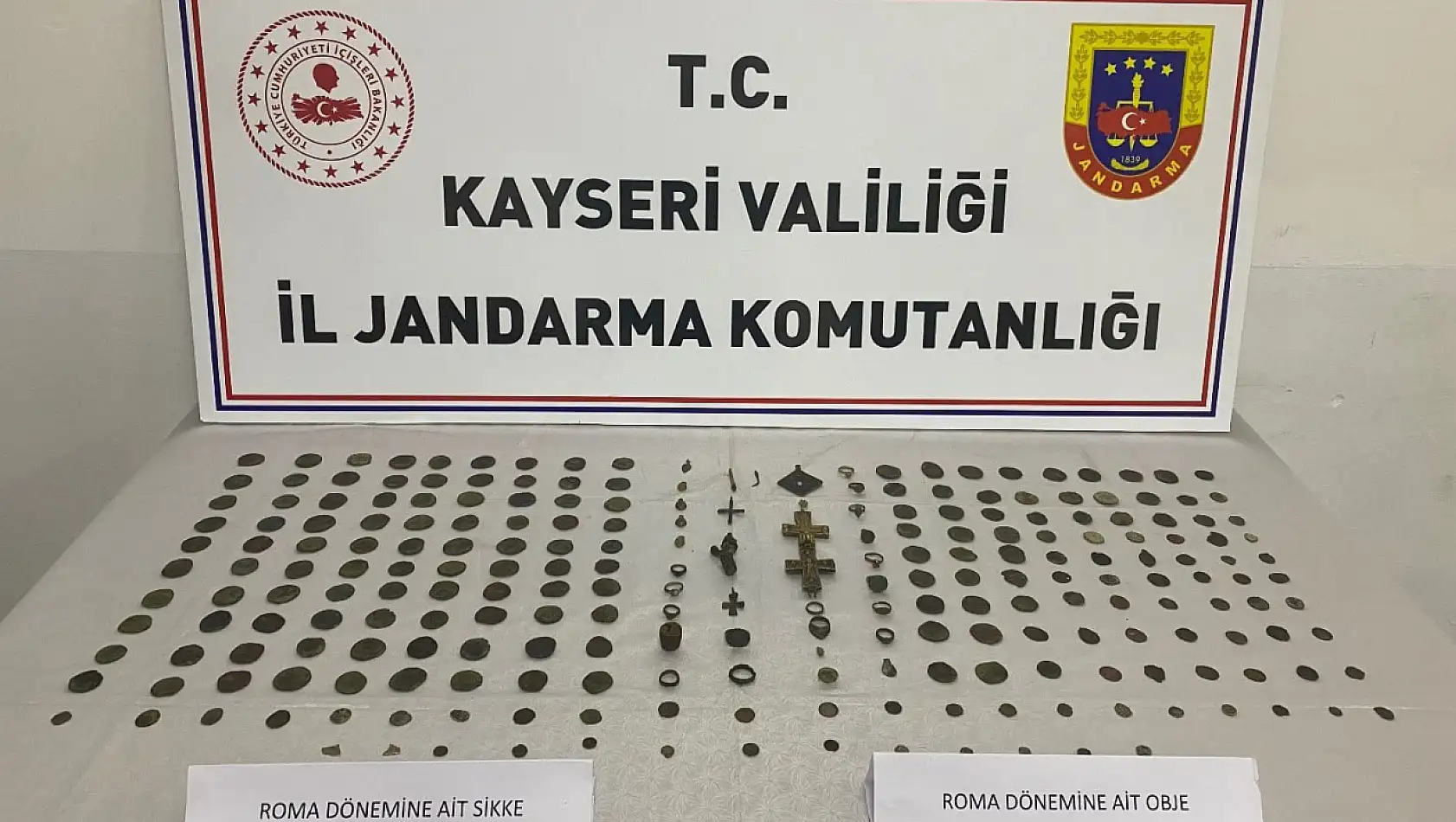 Kayseri'de tarihi eser kaçakçıları kıskıvrak yakalandı!