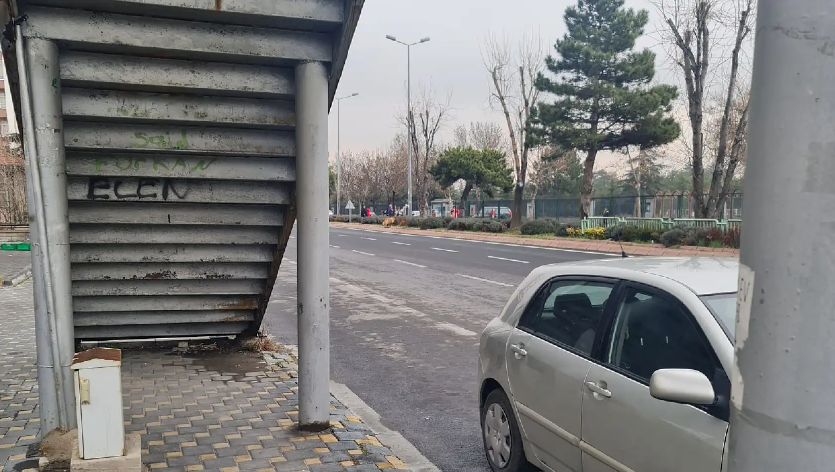 Kayseri'de tehlikeli görüntüler! Duyarlı vatandaş o anları kaydetti