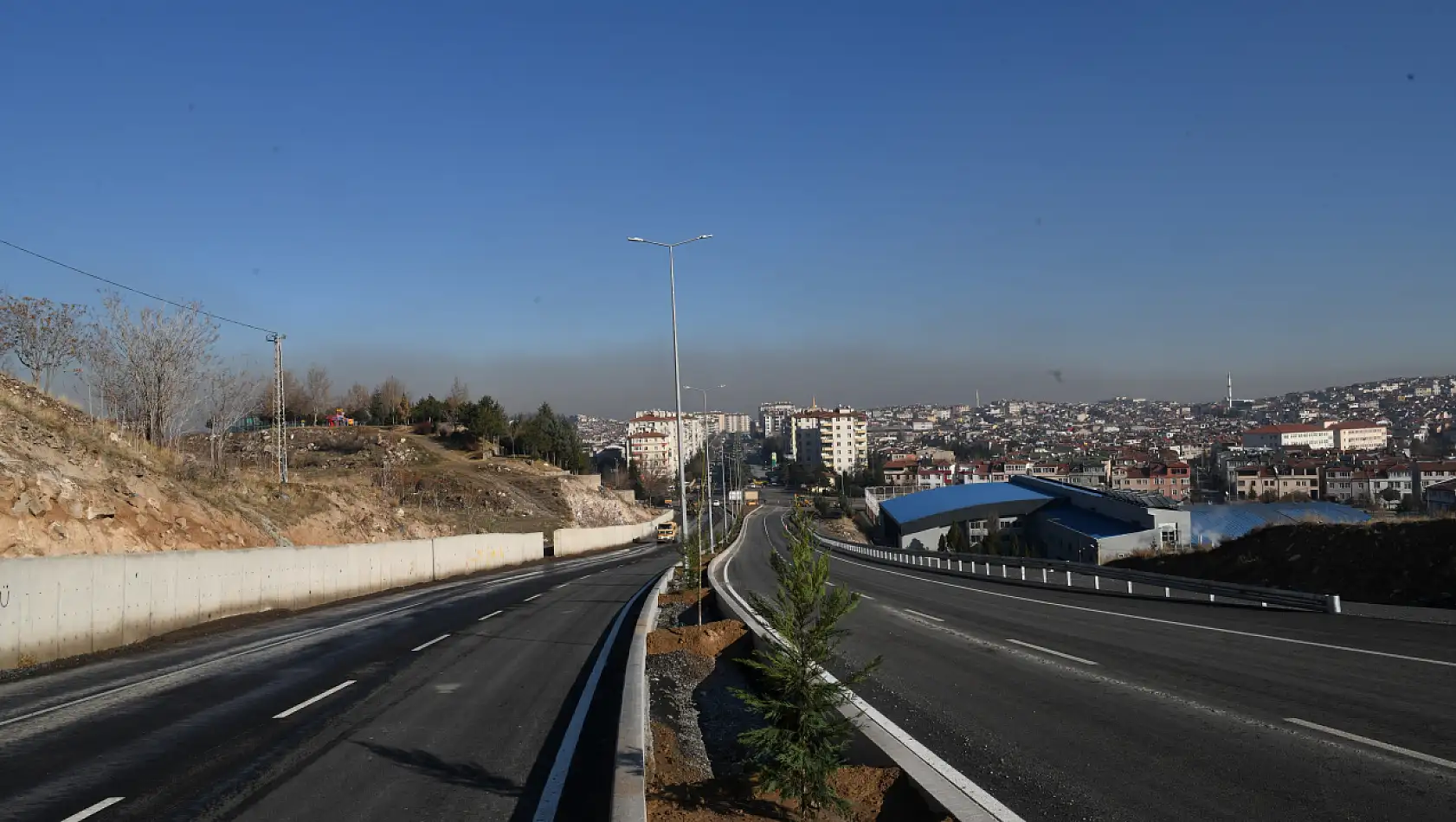 Kayseri'nin doğusu ve batısını bağlayan yol trafiğe açıldı