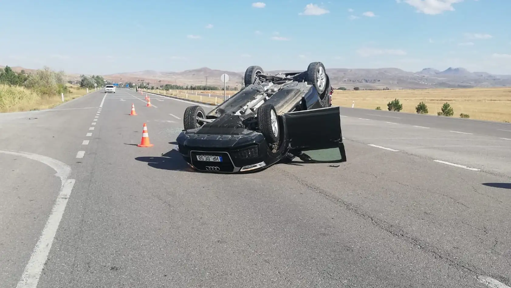 Kayseri Sivas kara yolunda kaza: 2 yaralı!