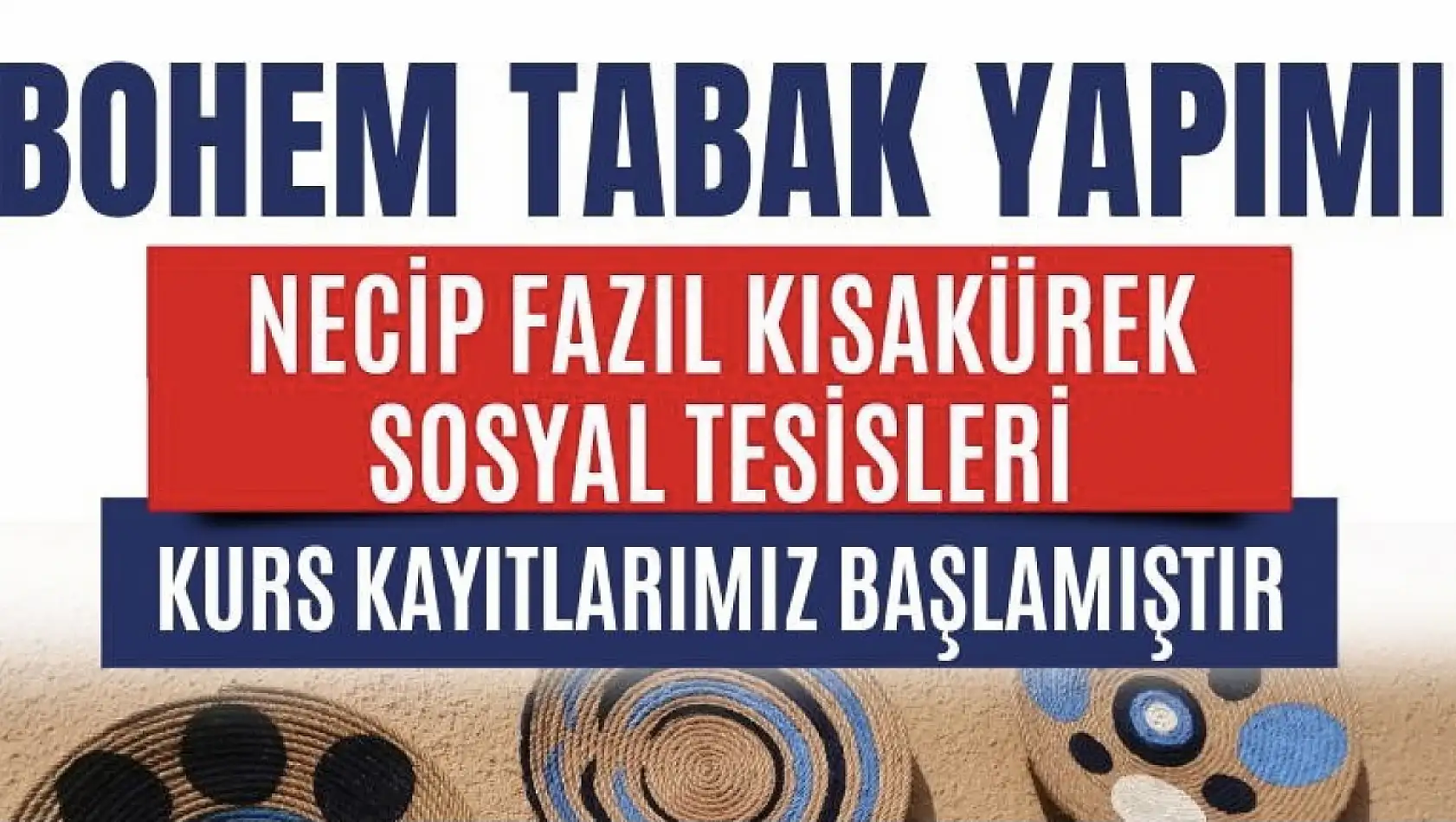 MELMEK'te İlk Kez Açıldı: 'Bohem Tabak Yapım Kursu'