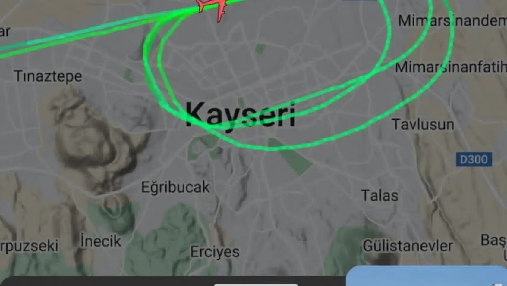 NATO uçağı Kayseri pistini pas geçti