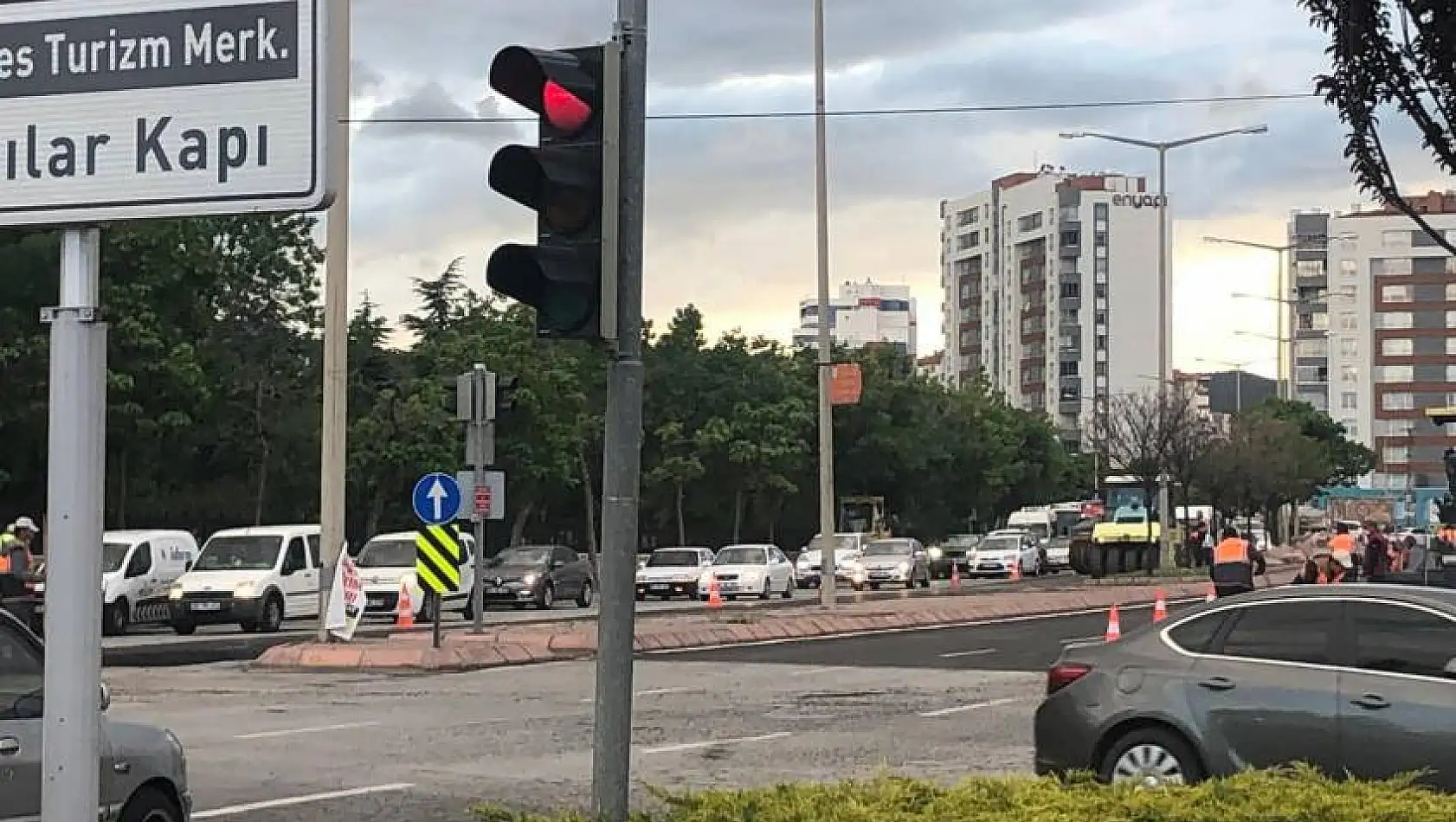 OSB yolunda trafik çilesi