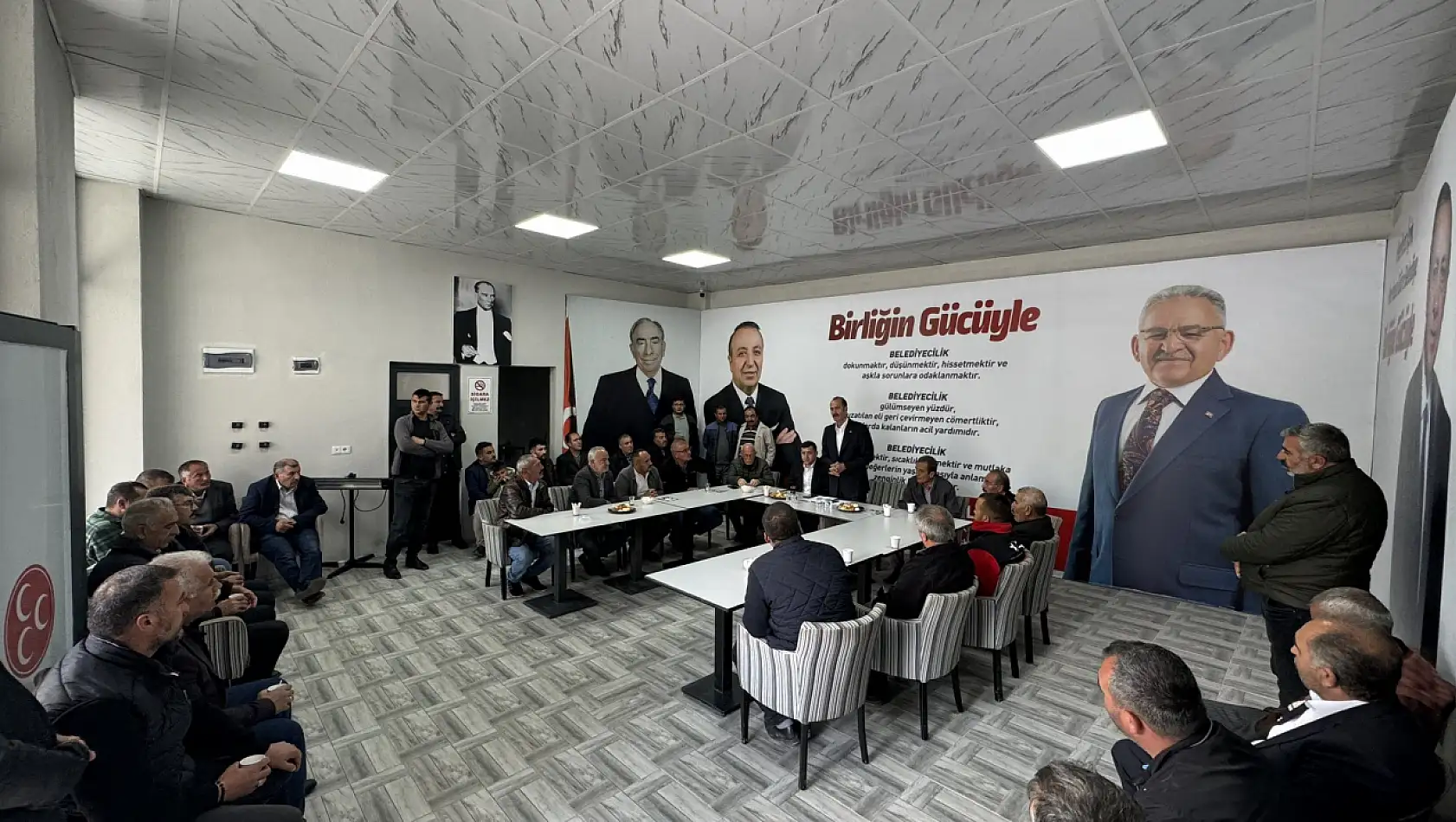 Seçimler öncesinde Pınarbaşı'da tarihi hareketlilik