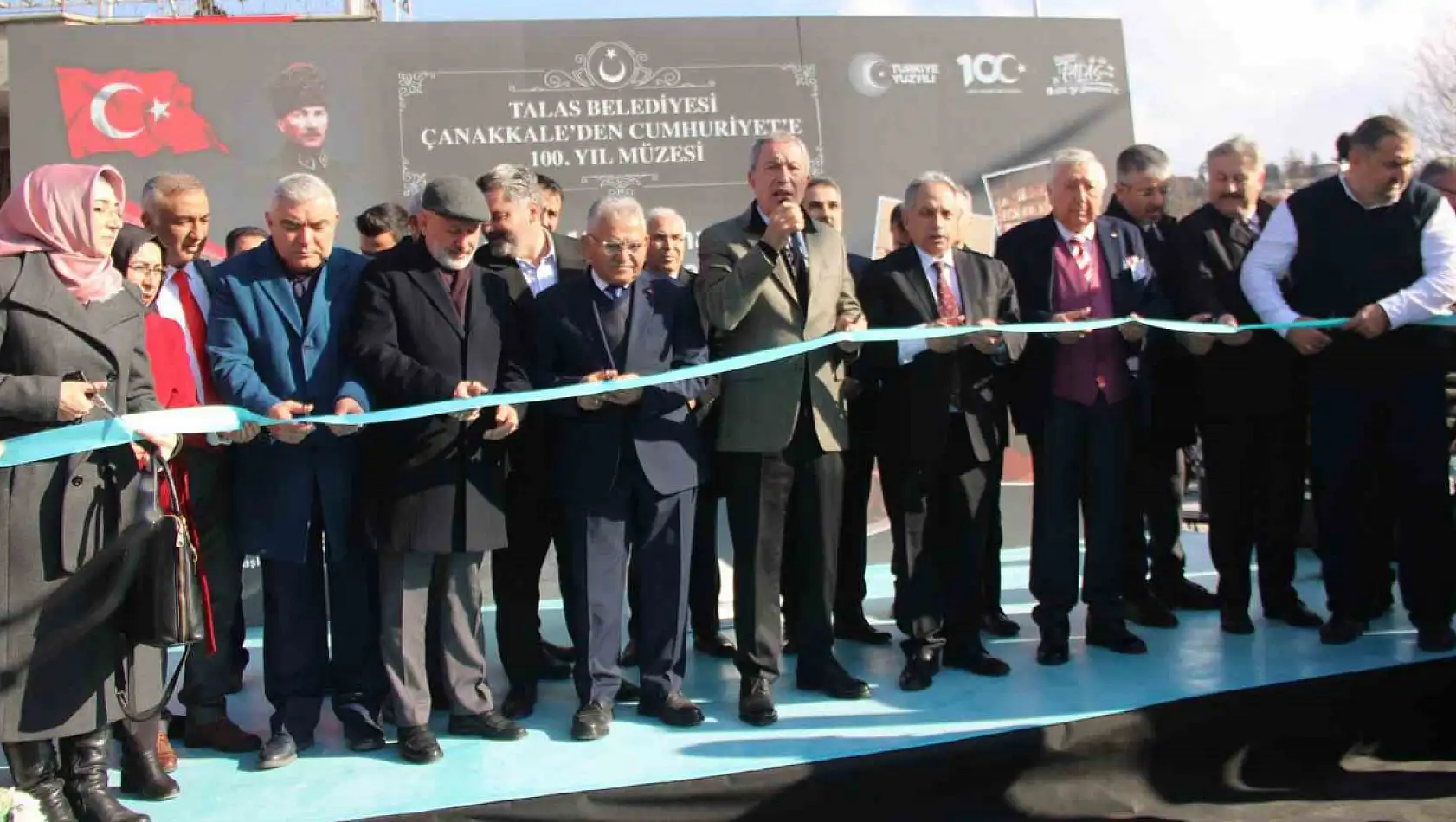 Talas'ta 'Çanakkale'den Cumhuriyete 100. Yıl Müzesi' açıldı