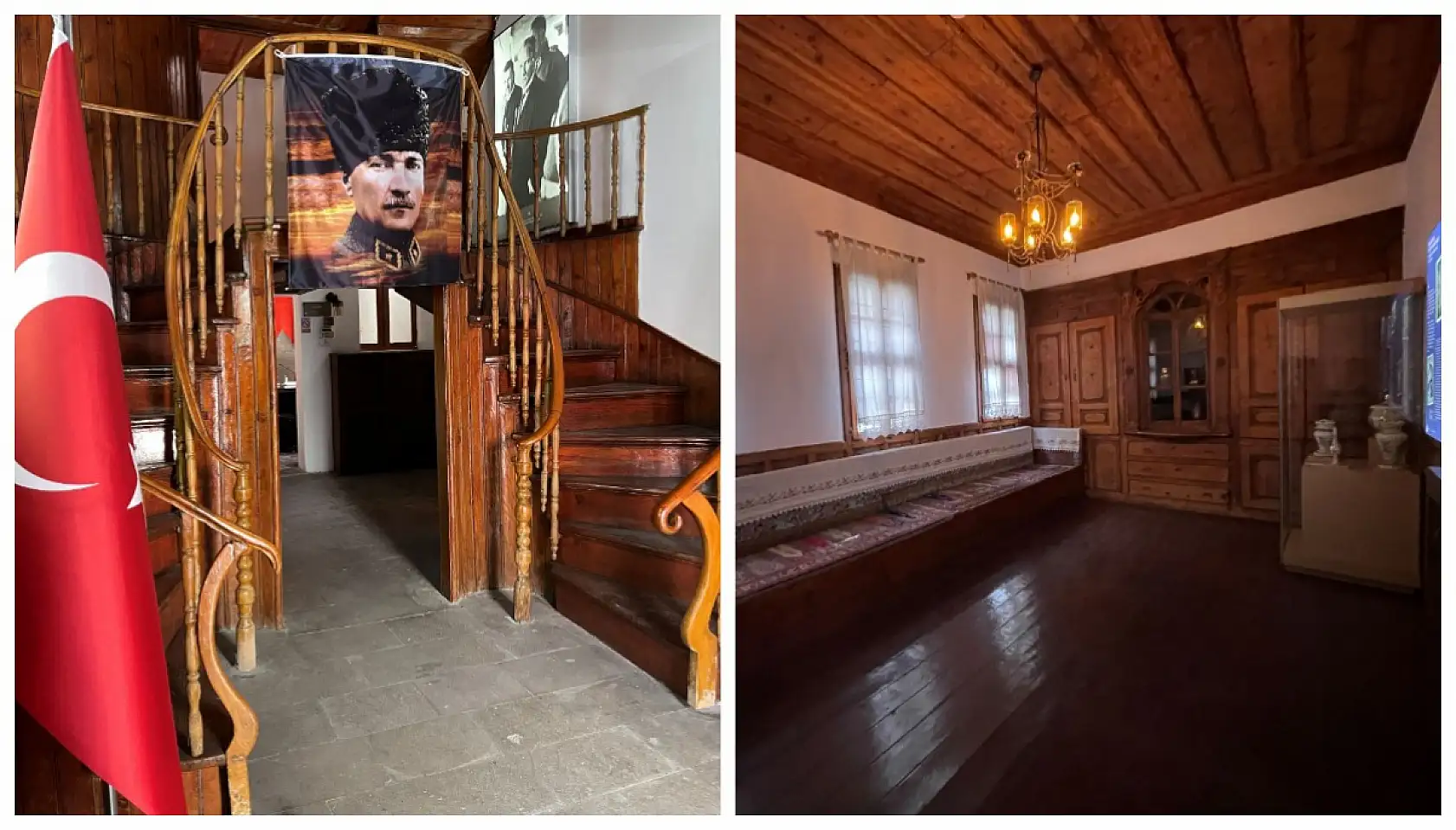 İşte Atatürk'ün Kayseri'deki yatağı ve çalışma masası!