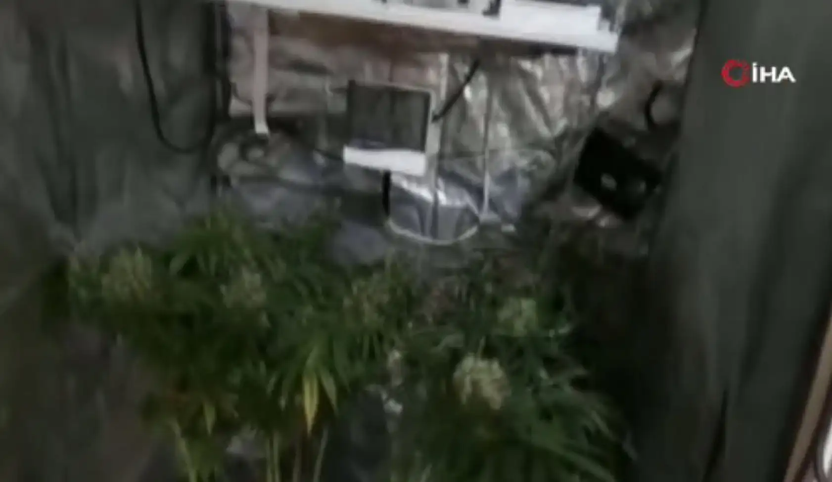 Uyuşturucu imalatı yapılan eve operasyon