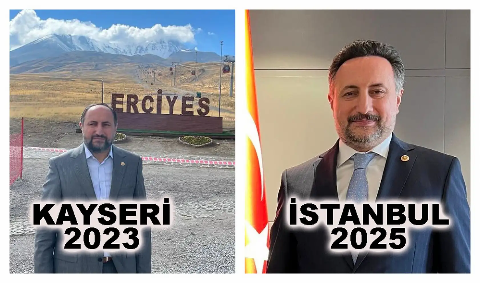 Kayseri'nin eski, İstanbul'un yeni vekili yeni imajıyla dikkat çekti! Önceki ve sonraki fotoğraflar arasındaki farkı bulun