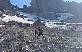 Erciyes'in zirvesinde mahsur kalan kişi kurtarıldı
