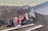 Kayseri'de traktör şarampole uçtu