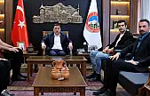 Kayserili ünlü oyuncudan Vali Çiçek'e ziyaret