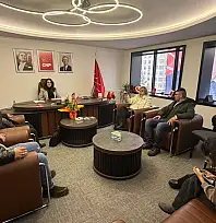 CHP İl Başkanı Özer'in dikkat çeken misafiri