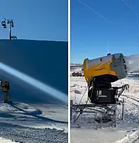 Erciyes Kayak Merkezi'nde sezon açılışı için hummalı çalışma! O makineler açıldı