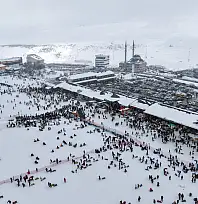 Erciyes patladı! Binlerce kişi akın etti