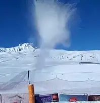 Erciyes'te kaynar su şovu!