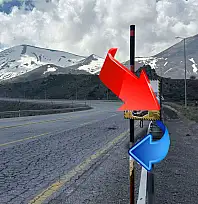 Erciyes yolunda bidonlu uyarıyı görenler bir daha baktı! Uyarı Kayseri'de vatandaşlar arasında tartışma konusu oldu