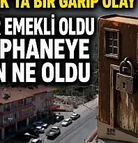 Hisarcık'ta bir garip olay: Memur emekli oldu, kütüphane bakın ne oldu?