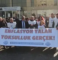Kamu çalışanlarından TÜİK önünde zam tepkisi!