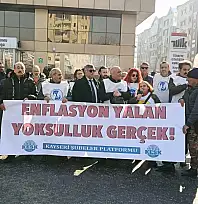 Kamu çalışanlarından TÜİK önünde zam tepkisi!