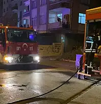 Kayseri'de korku dolu anlar: Bodrum katta yangın