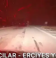 Kayseri'de etkili olan kar yağışında yollar ne durumda?