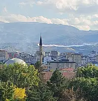 Kayseri'de gökyüzünde dikkat çeken görüntü!