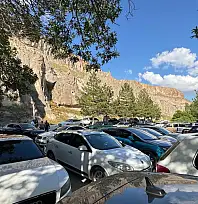 Kayseri'de hafta sonu vatandaş akın etti! Otoparklar doldu taştı