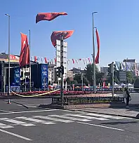 Kayseri'de maraton koşusu şehir trafiğini alt üst etti!