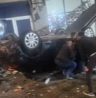 Kayseri'de otomobil kayalıklardan uçtu! 1 yaralı