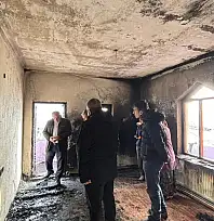 Kayseri'de panik dolu anlar! Ev kullanılamaz hale geldi