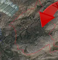Kayseri'de sıradışı olay! Amerikalı paraşütçü mahalleye indi