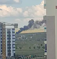Kayseri'de siyah dumanlar yükseliyor